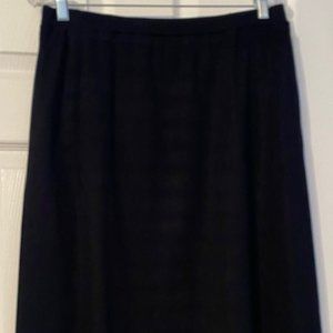 Ming Wang Black Knee Length Skirt